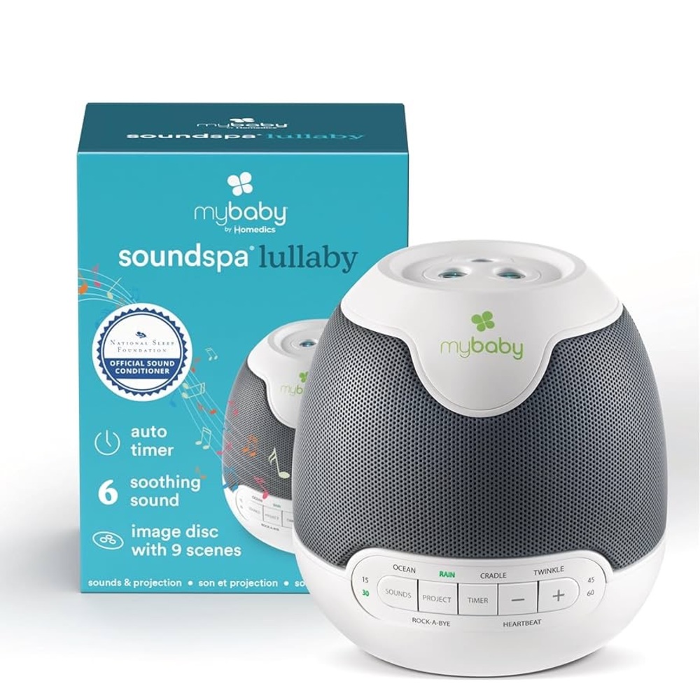 Mybaby SoundSpa Lullaby Portable Sound Machine and Ceiling Image Projector